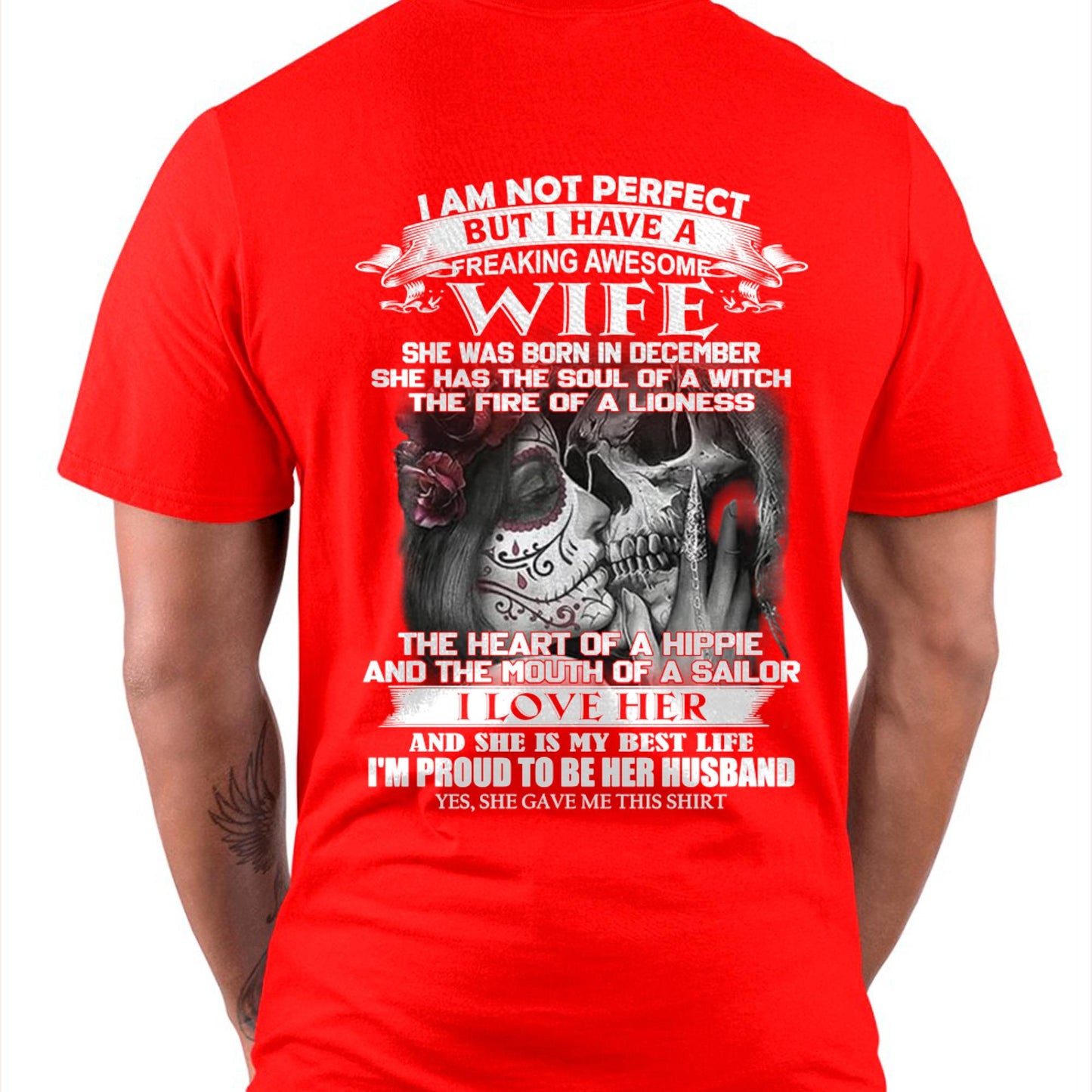December - I Am Not Perfect But I Have A Freaking Awesome Wife - Gift For Husband From Wife - Virgo12 (SKU06-31-12)
