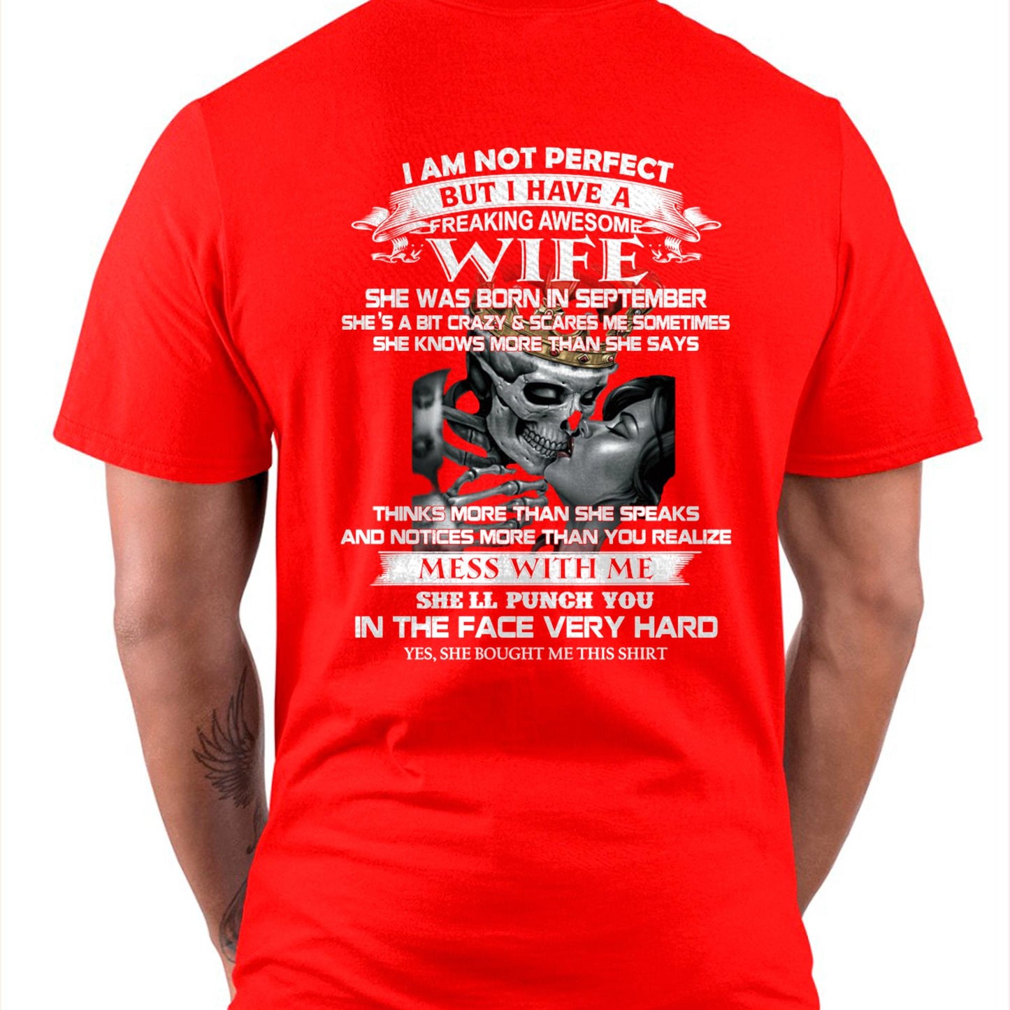 September - I Am Not Perfect But I Have A Freaking Awesome Wife - Gift For Husband From Wife - Virgo09 (SKU06-34-09)