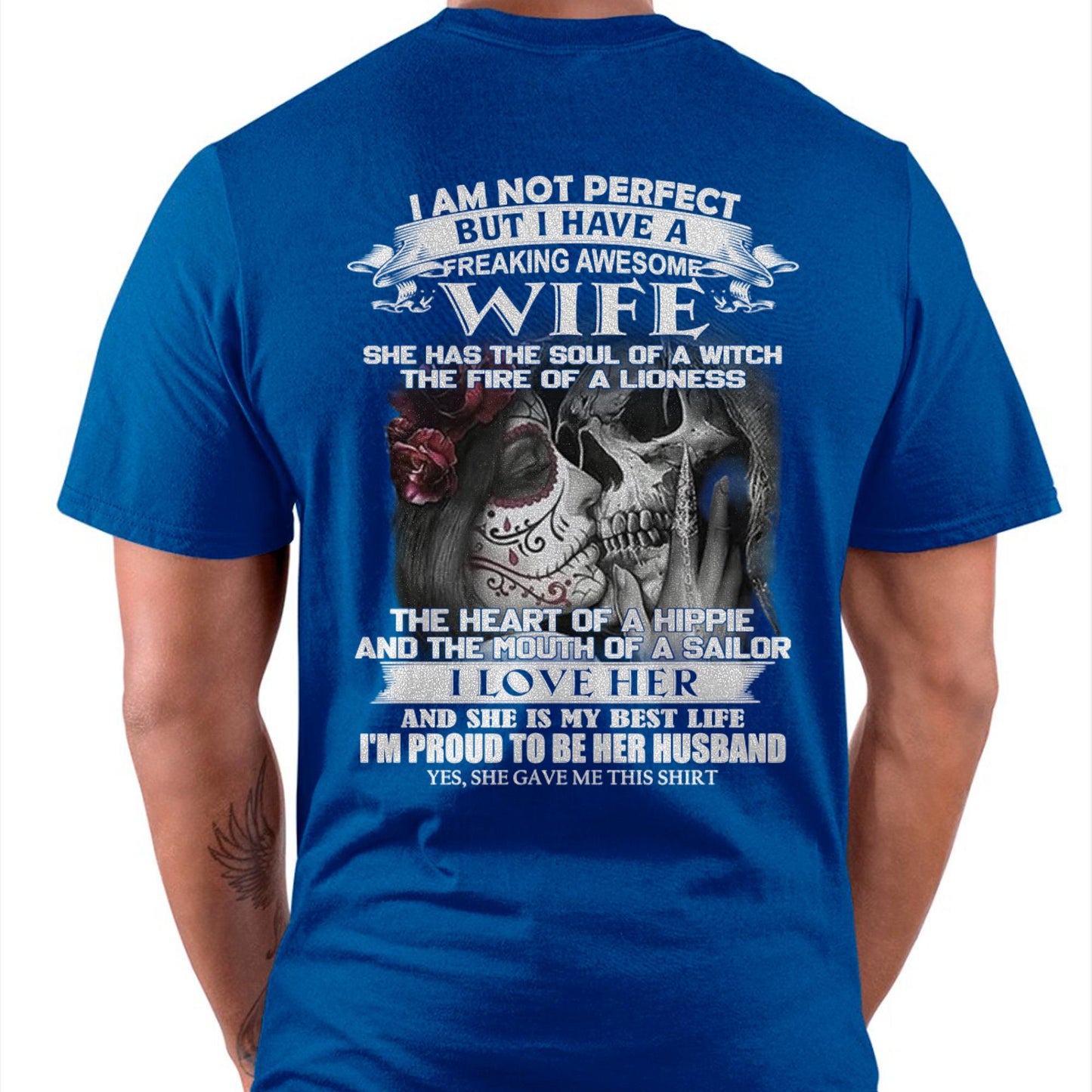 I Am Not Perfect But I Have A Freaking Awesome Wife - Gift For Husband From Wife - Virgo00 (SKU06-31-00)