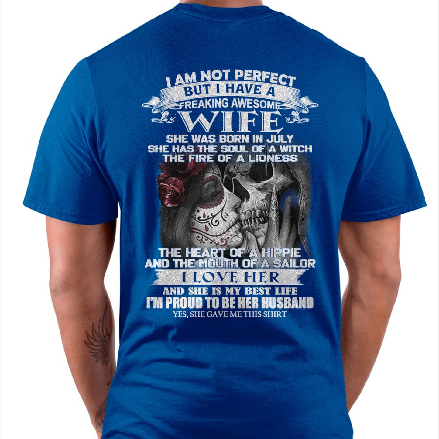 July - I Am Not Perfect But I Have A Freaking Awesome Wife - Gift For Husband From Wife - Virgo07 (SKU06-31-07)