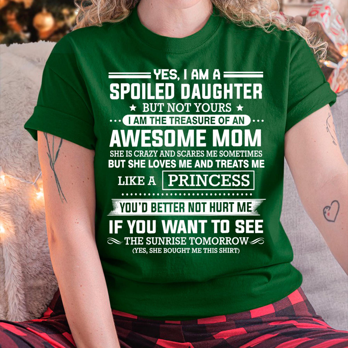 I Get My Attitude From My Freaking Awesome Mom - Gift for Daughter From Mom - virgo00