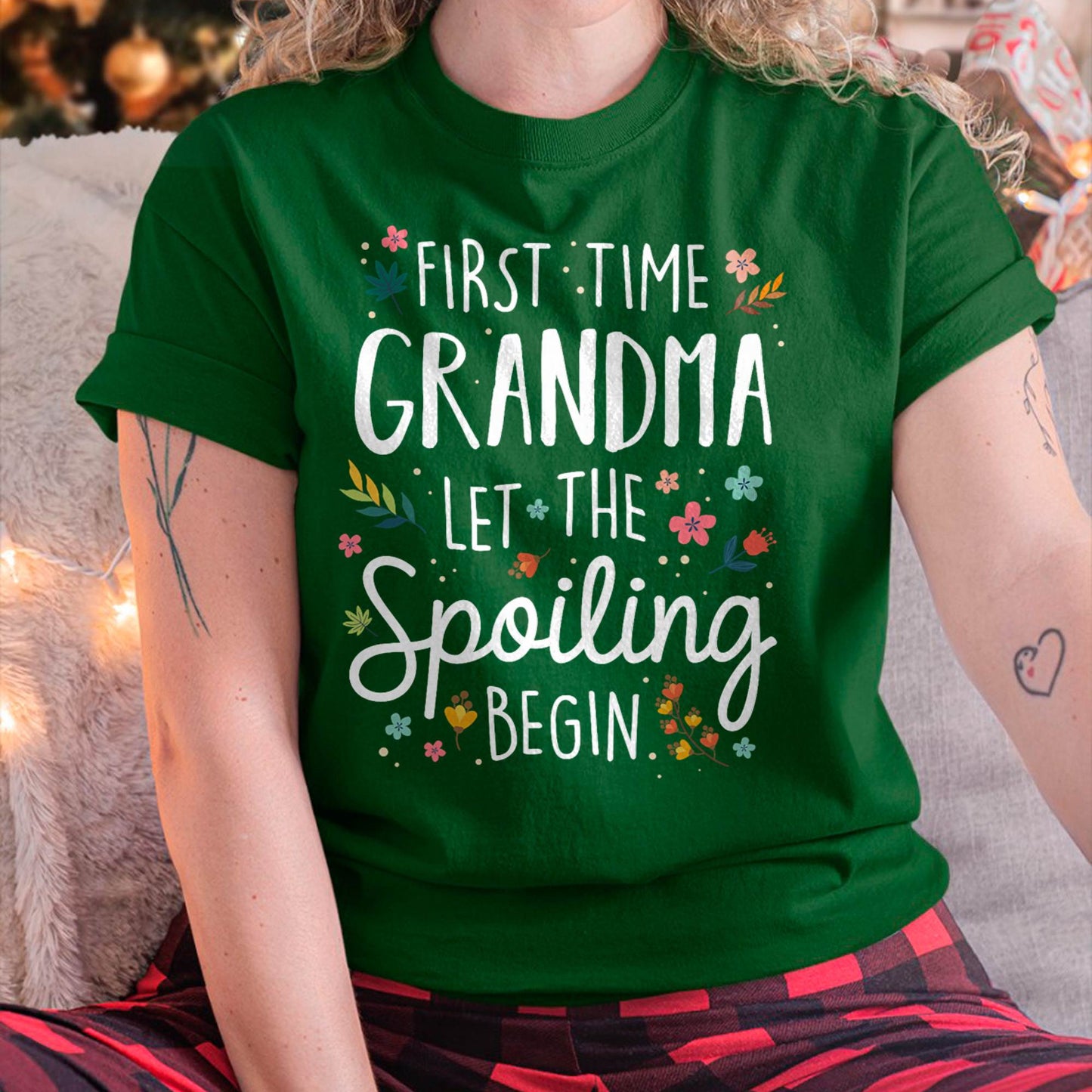 FIRST TIME GRANDMA T-SHIRT – PERFECT GIFT FOR NEW GRANDMAS - virgo00 (SKU8-GRA00)