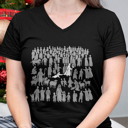 Woman Who Touched Jesus Christian Faith Bible Verse God T-Shirt- For Women - Virgo00 (SKU2807-NI-06)
