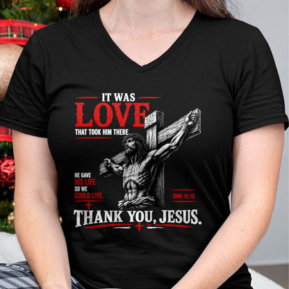 Christian T-Shirt Thank you Jesus - For Women - Virgo00 (SKU2608-68)