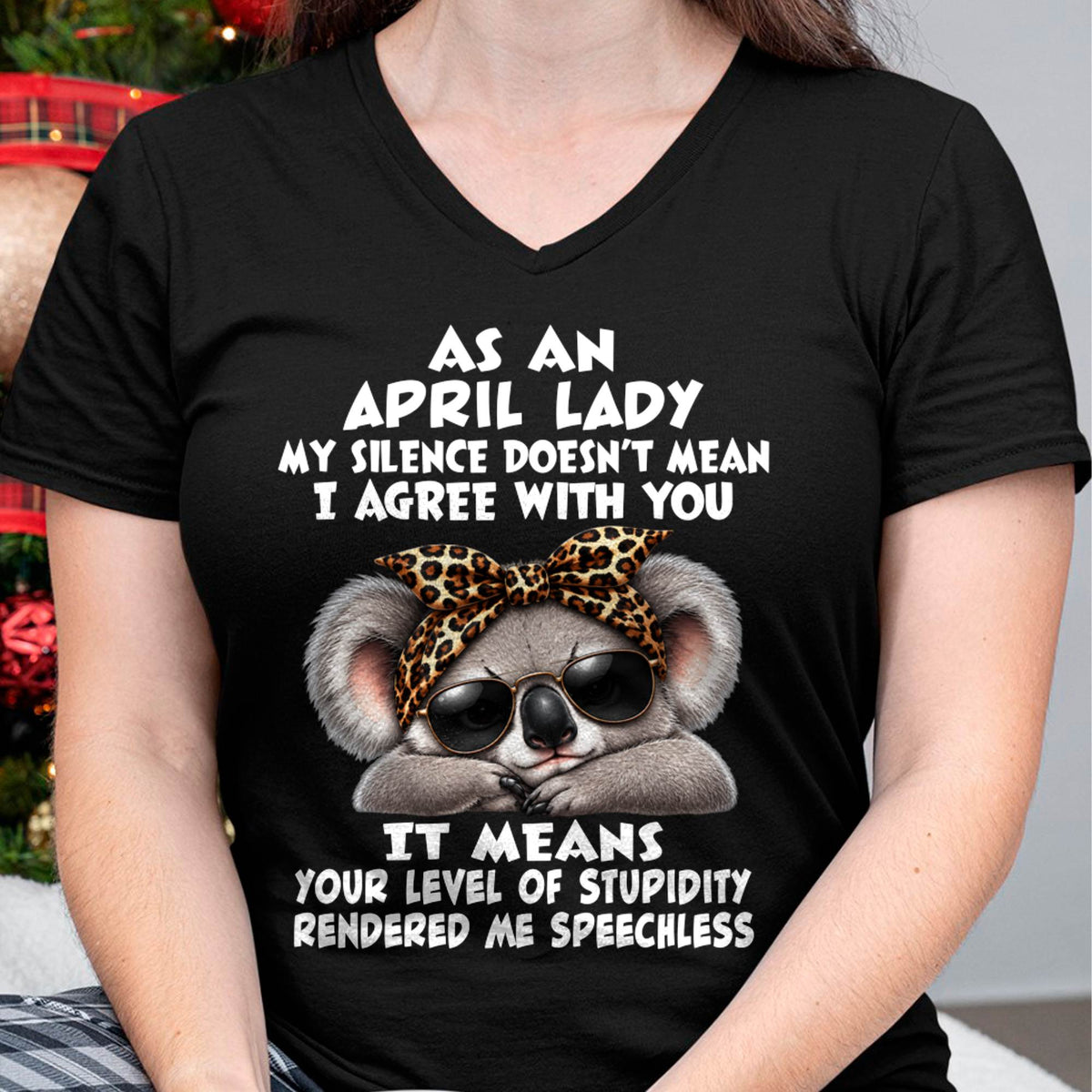 APRIL SHIRT As A April Lady - For Women - Virgo04 (SKU2609-113-04)