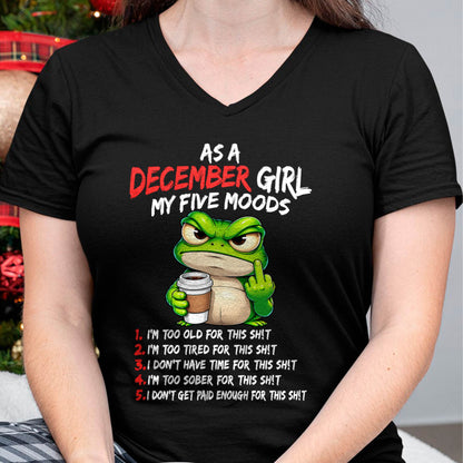 DECEMBER SHIRT December Girl, My 5 Moods - For Women - Virgo12 (SKU2610-03-12)