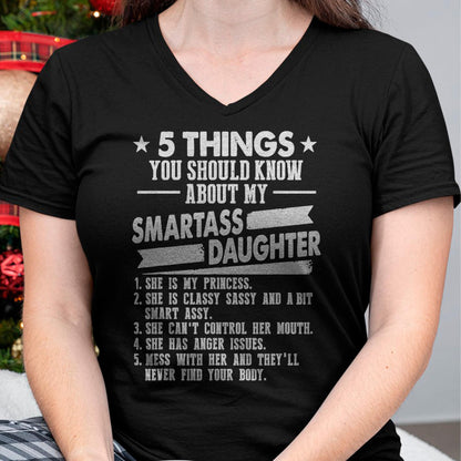 5 Things You Should Know About My Smartass Daughter - Gift for Daughter from Mom - virgo00