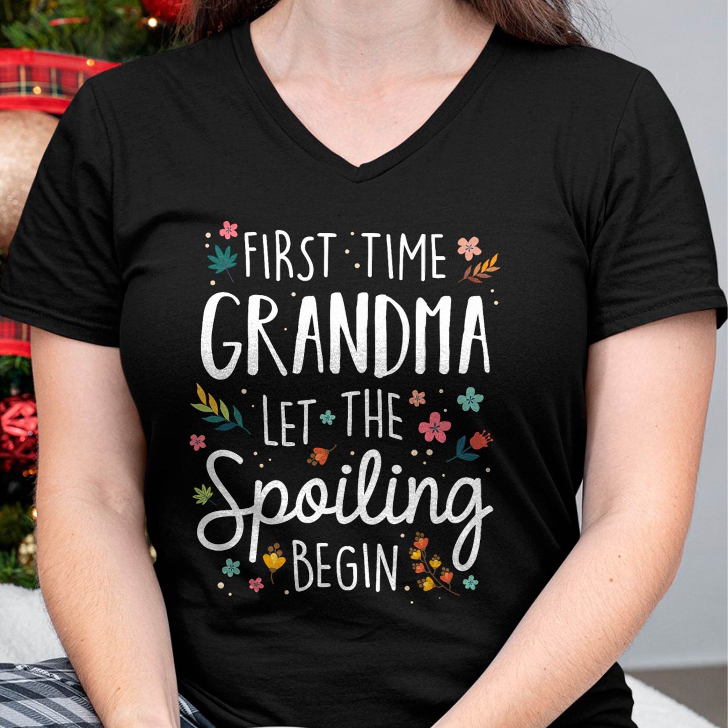 FIRST TIME GRANDMA T-SHIRT – PERFECT GIFT FOR NEW GRANDMAS - virgo00 (SKU8-GRA00)