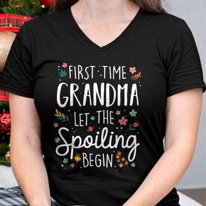FIRST TIME GRANDMA T-SHIRT – PERFECT GIFT FOR NEW GRANDMAS - virgo00 (SKU8-GRA00)