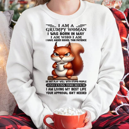 I AM A GRUMPY WOMAN, I WAS BORN IN MAY - Virgo05 - FMA (SKU09-07-05)