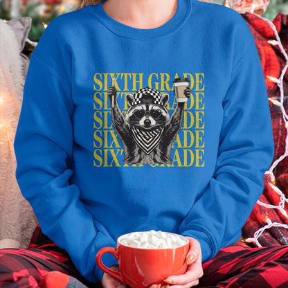 Best Student Shirt, Funny Back To School UnisexT-Shirt/Hoodie/Sweatshirt HLT00 - Funny Sixth Grade Raccoon Back to School Teacher T-Shirt