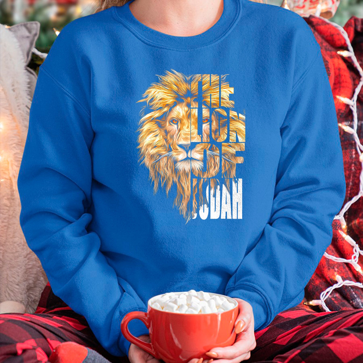 Christian Tee, Christian Faith Unisex T-Shirt/Hoodie/Sweatshirt HLT00 - Jesus Lion of Judah Christian Gift for Men Women T-Shirt