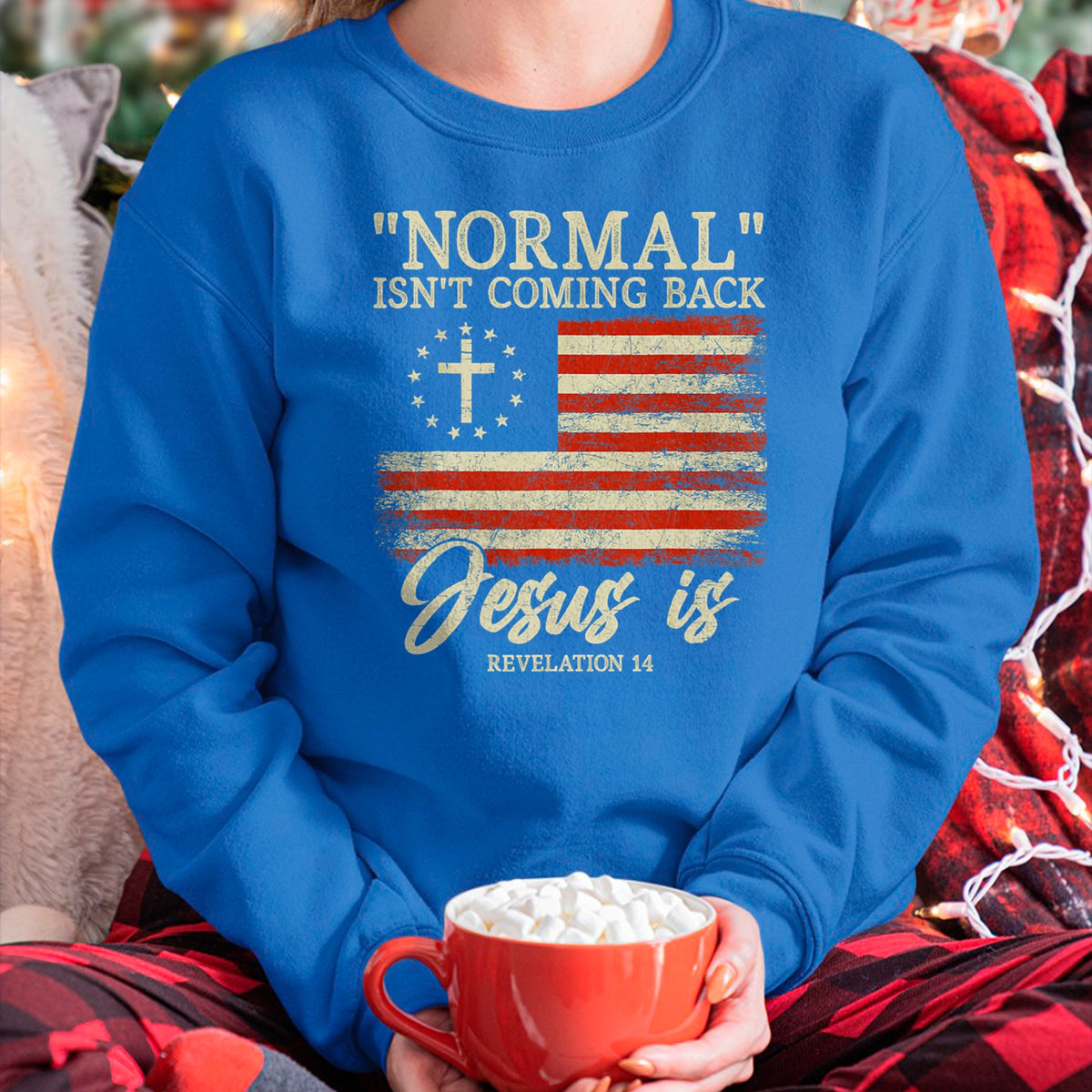 Christian Tee, Christian Faith Unisex T-Shirt/Hoodie/Sweatshirt HLT00 - Christian Normal Isn_t Coming Back Jesus Is Gift T-Shirt