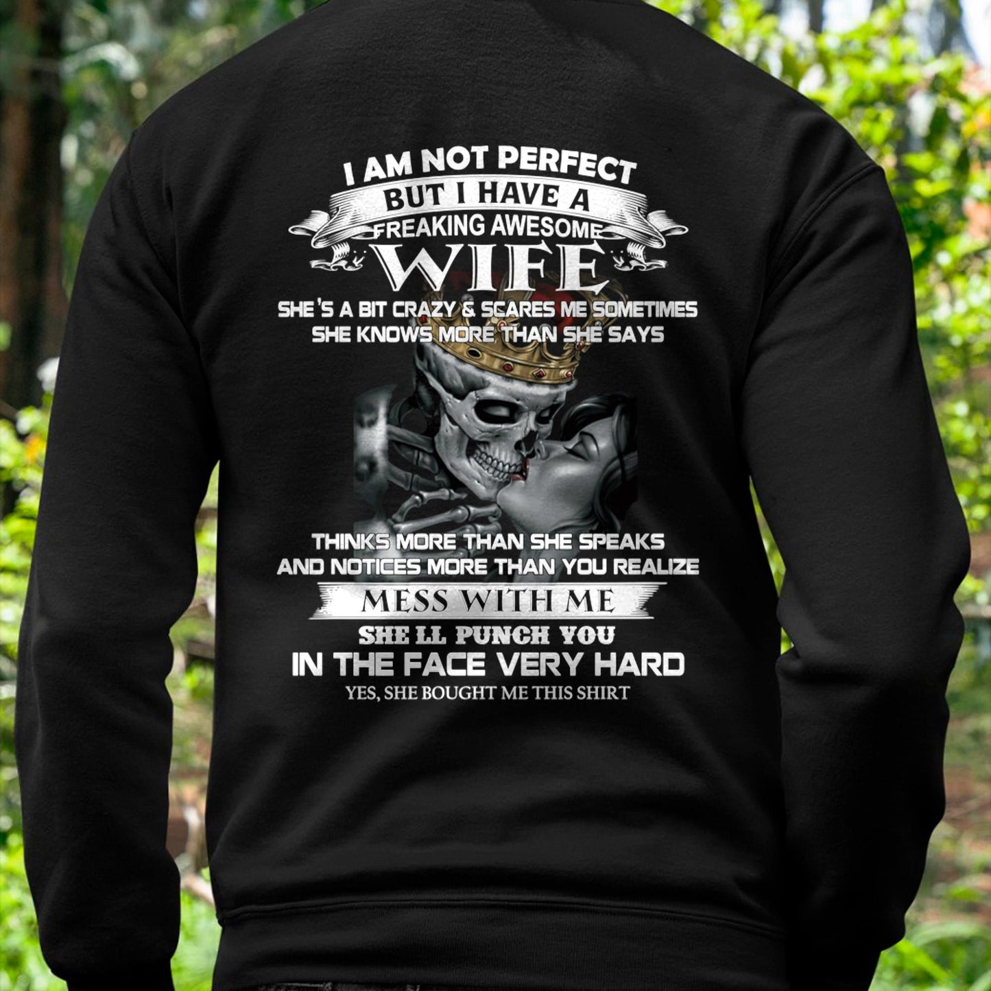 I Am Not Perfect But I Have A Freaking Awesome Wife - Gift For Husband From Wife - Virgo00 (SKU06-34-00)