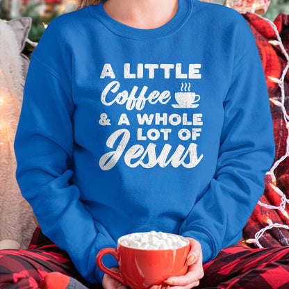 Christian Tee, Christian Faith Unisex T-Shirt/Hoodie/Sweatshirt HLT00 - Little Coffee Jesus God Christ Religious Christian Gift T-Shirt