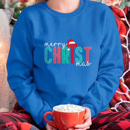 Christian Tee, Christian Faith Unisex T-Shirt/Hoodie/Sweatshirt HLT00 - Merry Christ Mas Christian God Matching Christmas Family Tee T-Shirt