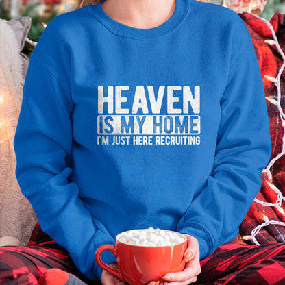 Christian Tee, Christian Faith Unisex T-Shirt/Hoodie/Sweatshirt HLT00 - Heaven Is My Home Christian Religious Jesus T-Shirt