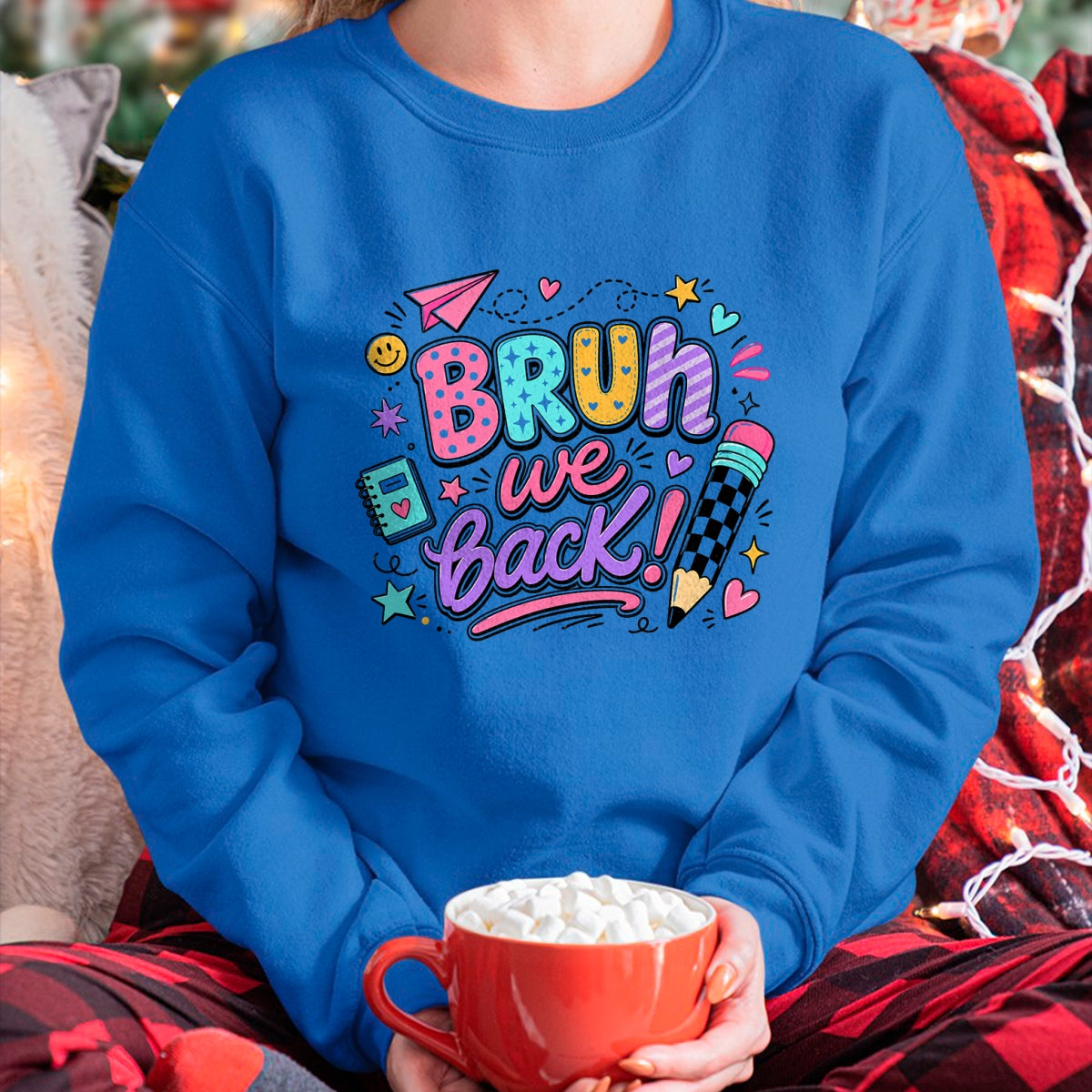 Best Student Shirt, Funny Back To School UnisexT-Shirt/Hoodie/Sweatshirt HLT00 - Bruh We Back First Day of School Funny Student Teacher Kids T-Shirt (1)