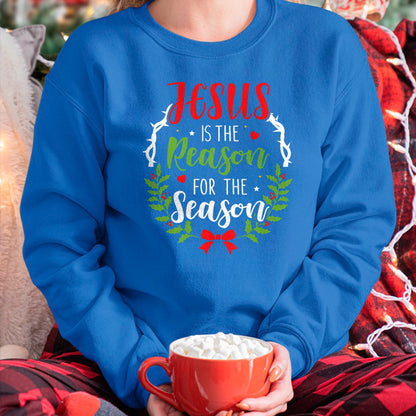 Christian Tee, Christian Faith Unisex T-Shirt/Hoodie/Sweatshirt HLT00 - Jesus is the reason for the season christian christmas T-Shirt