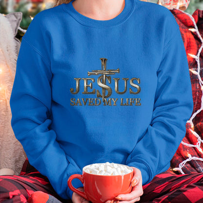 Christian Tee, Christian Faith Unisex T-Shirt/Hoodie/Sweatshirt HLT00 - Jesus Christ Saved My Life Gift For Women Men T-Shirt