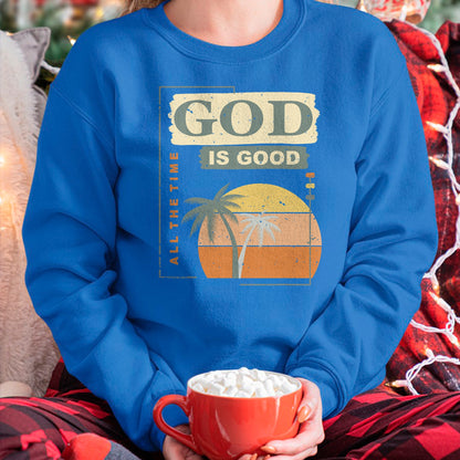 Christian Tee, Christian Faith Unisex T-Shirt/Hoodie/Sweatshirt HLT00 - Cool Retro Christian Saying T Shirt God Is Good All The Time T-Shirt