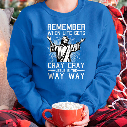 Christian Tee, Christian Faith Unisex T-Shirt/Hoodie/Sweatshirt HLT00 - Jesus Is The Way Christmas Funny Faith Religious Christian T-Shirt