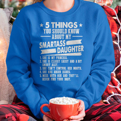 5 Things You Should Know About My Smartass Daughter - Gift for Daughter from Mom - virgo00