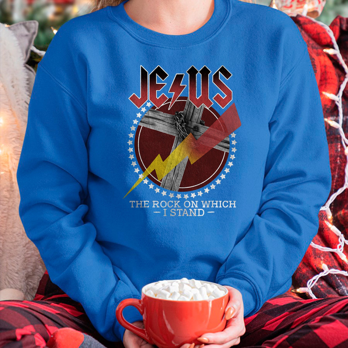 Christian Tee, Christian Faith Unisex T-Shirt/Hoodie/Sweatshirt HLT00 - Jesus The Rocks On Which I Stand, Bible Verse, Christian Tee T-Shirt