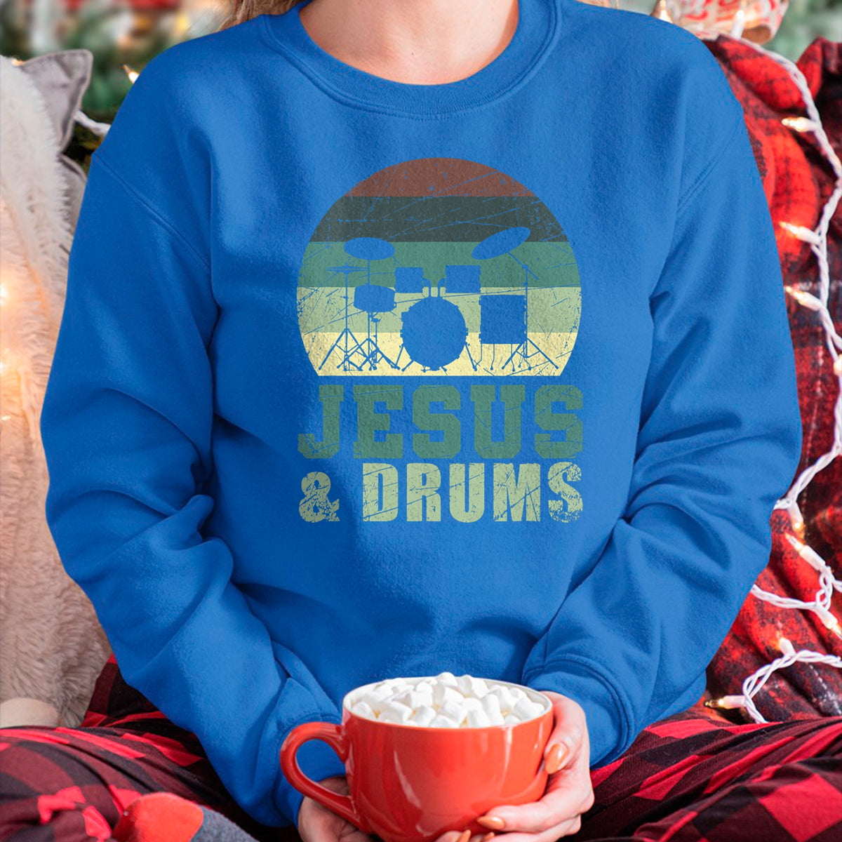 Christian Tee, Christian Faith Unisex T-Shirt/Hoodie/Sweatshirt HLT00 - Drummer Christian Religious Drums Player Gift Jesus T-Shirt