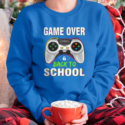 Best Student Shirt, Funny Back To School UnisexT-Shirt/Hoodie/Sweatshirt HLT00 - Game Over Back to School Shirt Funny Kids First Day School T-Shirt