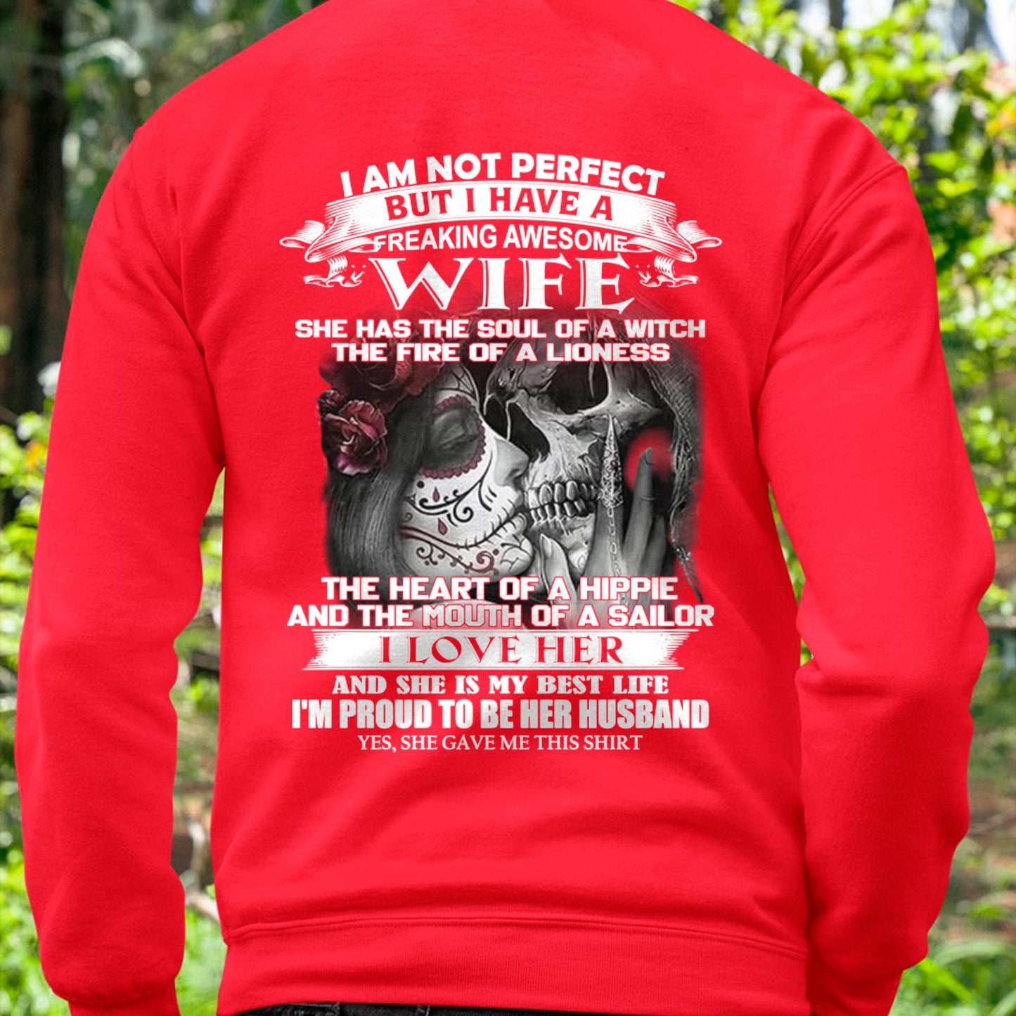 I Am Not Perfect But I Have A Freaking Awesome Wife - Gift For Husband From Wife - Virgo00 (SKU06-31-00)