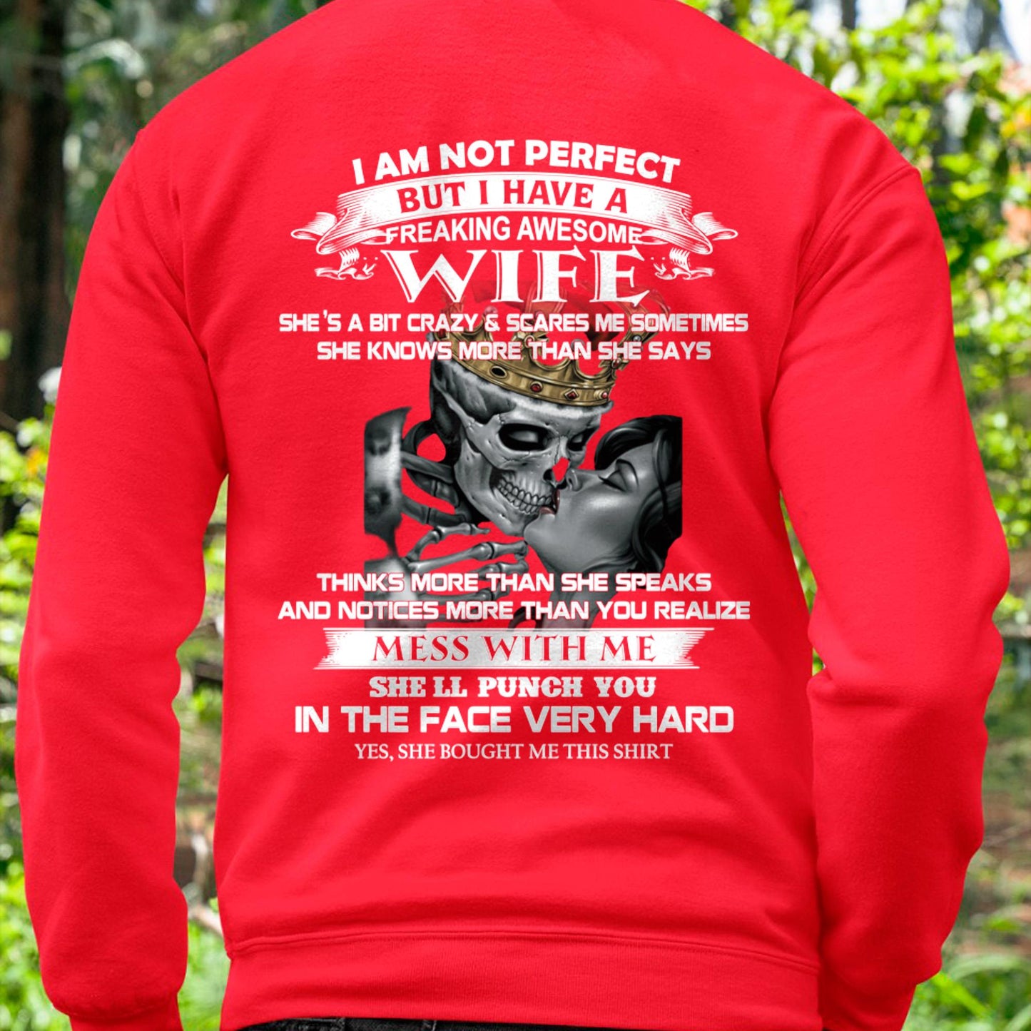 I Am Not Perfect But I Have A Freaking Awesome Wife - Gift For Husband From Wife - Virgo00 (SKU06-34-00)