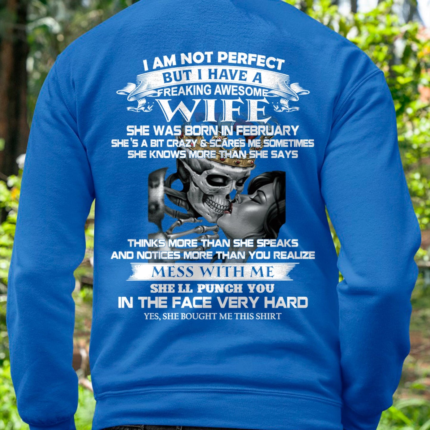 February - I Am Not Perfect But I Have A Freaking Awesome Wife - Gift For Husband From Wife - Virgo02 (SKU06-34-02)