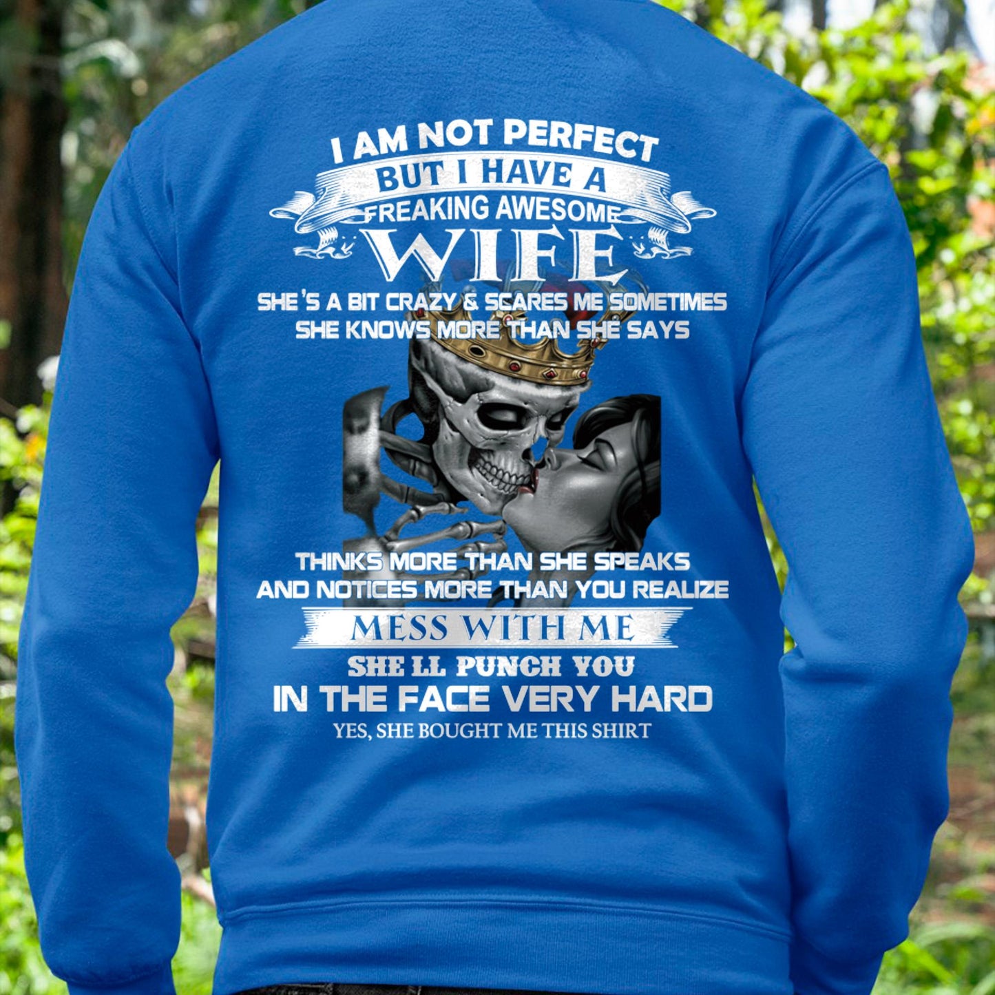 I Am Not Perfect But I Have A Freaking Awesome Wife - Gift For Husband From Wife - Virgo00 (SKU06-34-00)
