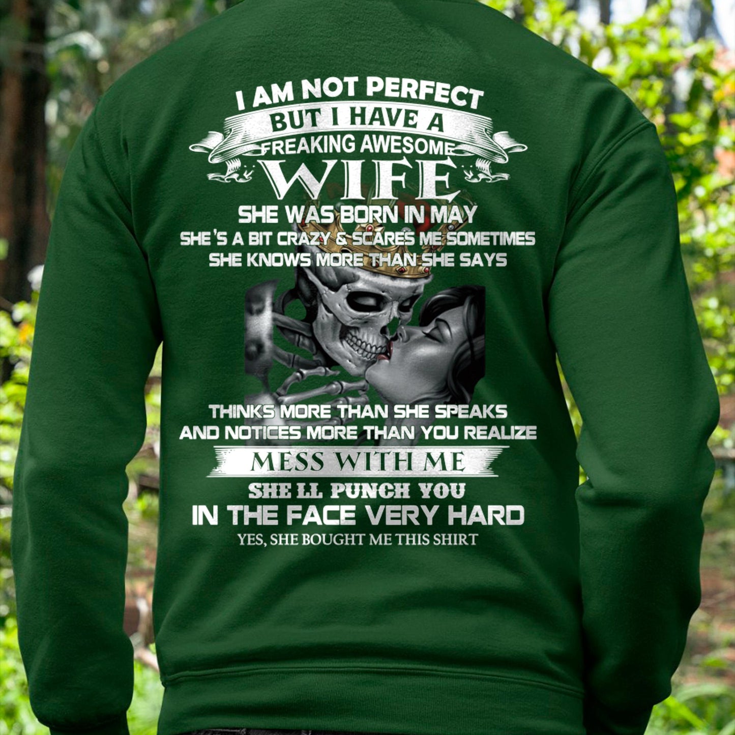 May - I Am Not Perfect But I Have A Freaking Awesome Wife - Gift For Husband From Wife - Virgo05 (SKU06-34-05)