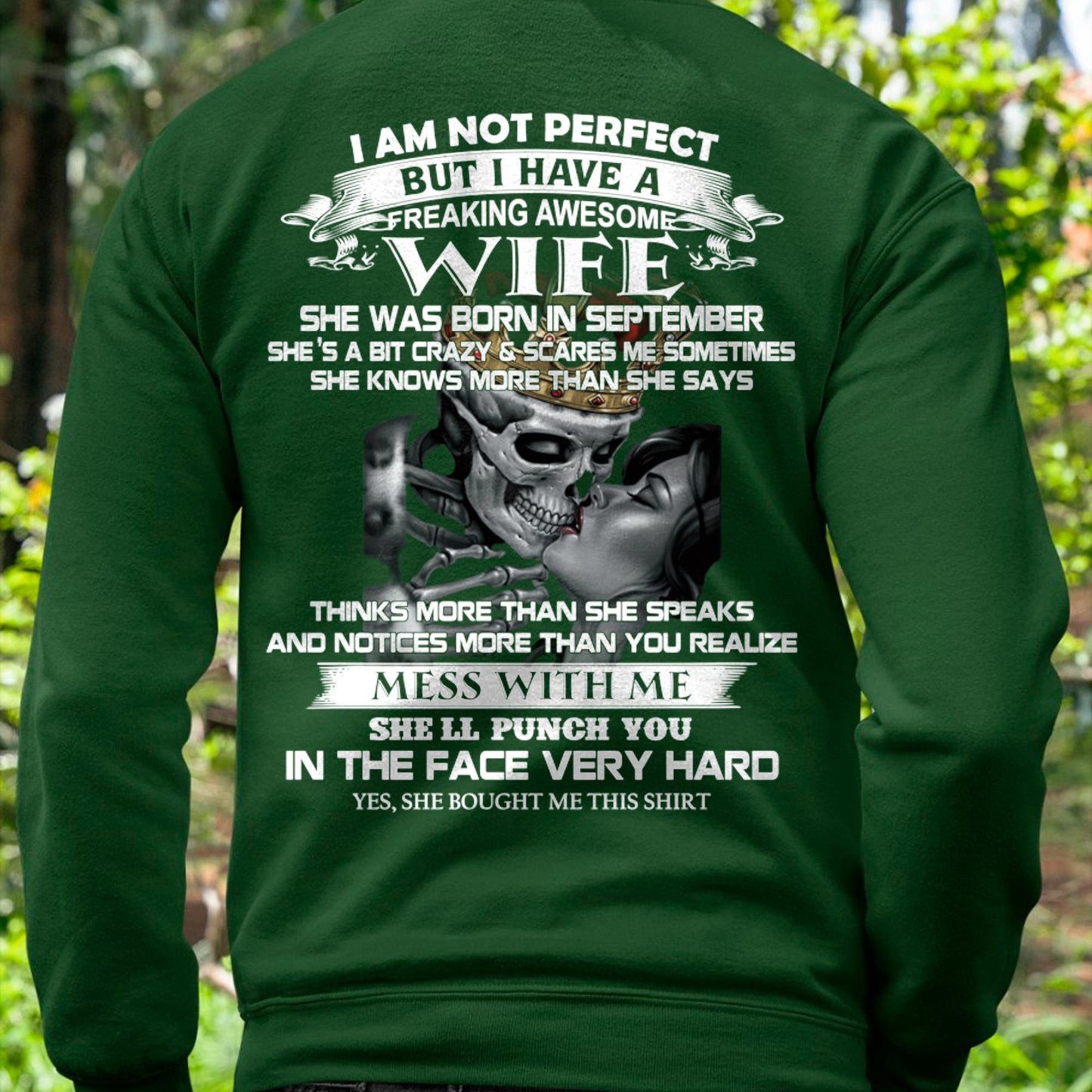 September - I Am Not Perfect But I Have A Freaking Awesome Wife - Gift For Husband From Wife - Virgo09 (SKU06-34-09)