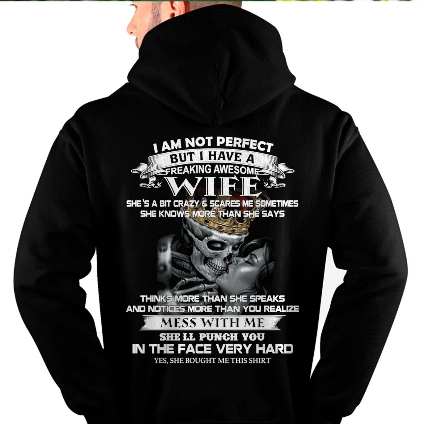 I Am Not Perfect But I Have A Freaking Awesome Wife - Gift For Husband From Wife - Virgo00 (SKU06-34-00)