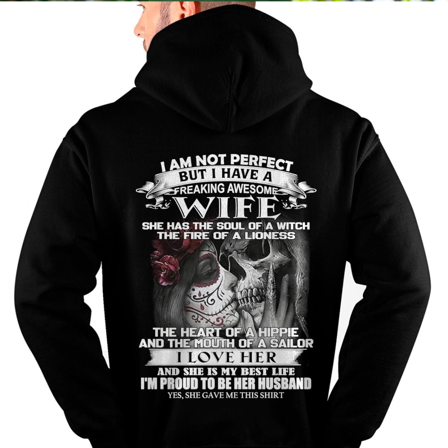 I Am Not Perfect But I Have A Freaking Awesome Wife - Gift For Husband From Wife - Virgo00 (SKU06-31-00)