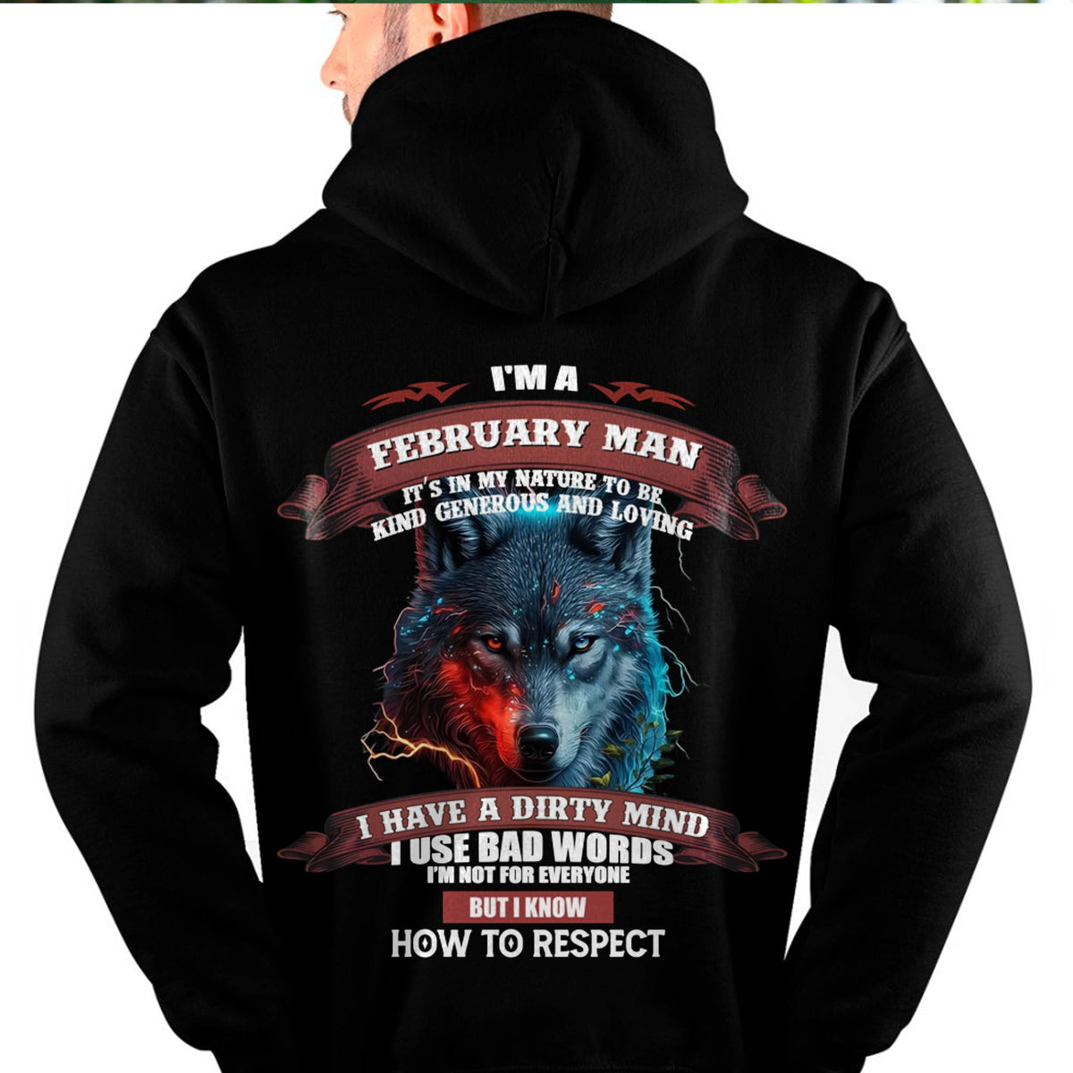 FEBRUARY - KNOW HOW TO RESPECT - BIRTHDAY T-SHIRT FOR MEN - Virgo02 (SKU12-162-02)