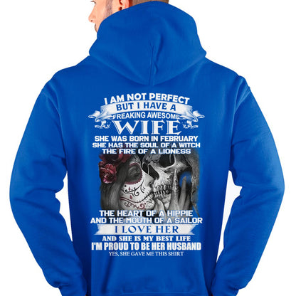 I Am Not Perfect But I Have A Freaking Awesome Wife - Gift For Husband From Wife - Virgo02 (SKU06-31-02)