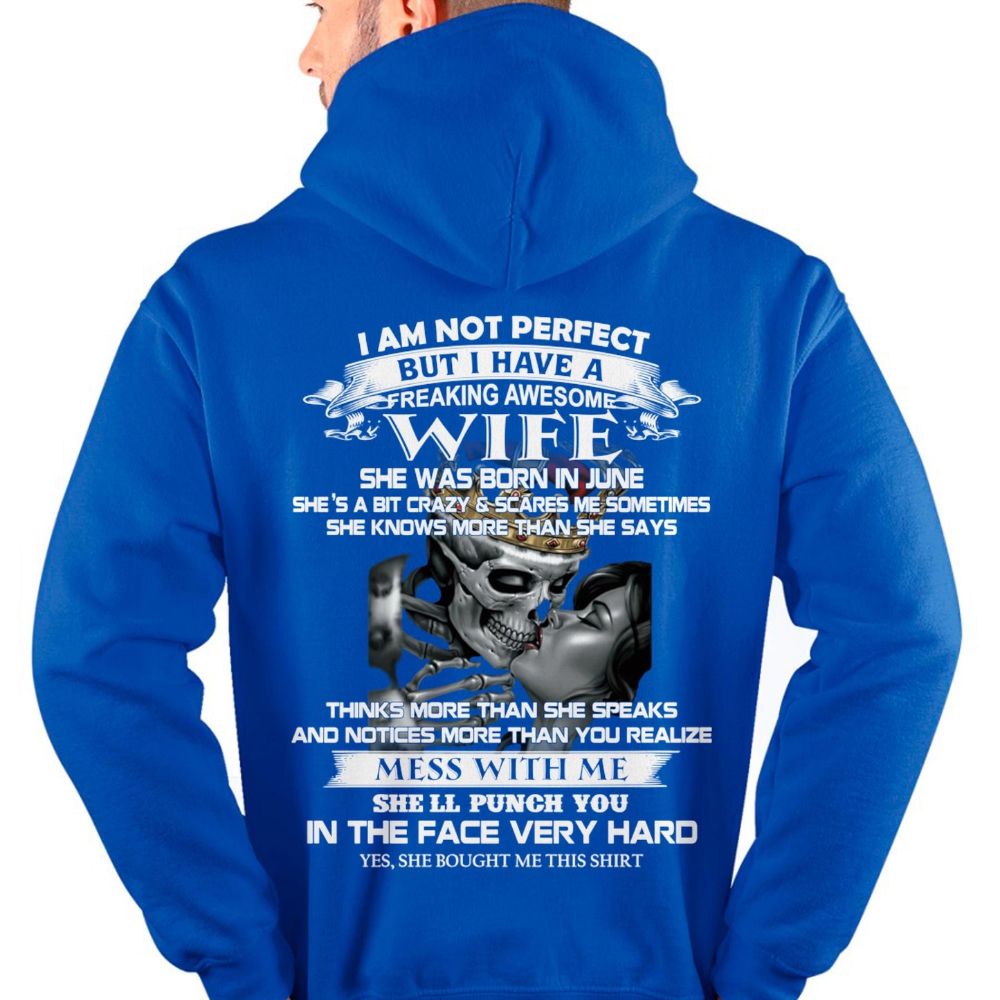 June - I Am Not Perfect But I Have A Freaking Awesome Wife - Gift For Husband From Wife - Virgo06 (SKU06-34-06)