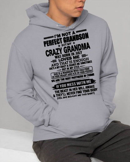 JULY SHIRT, I’M NOT A PERFECT GRANDSON-FROM GRANDMA TO GRANDSON-VIRGO07 (SKU2607-13-07)