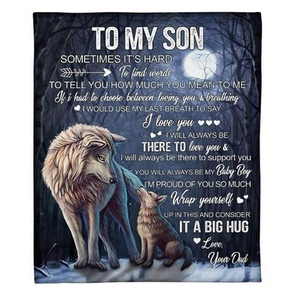 Special Gift For Your Son Blanket - From Dad