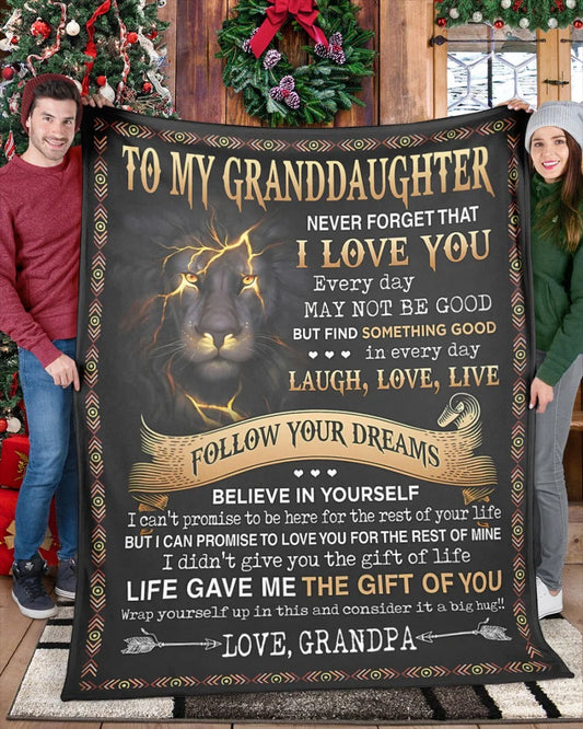 BLANKET FOR GRANDDAUGHTER – COMFORT & WARMTH GIFT FROM GRANDPA  Sherpa Fleece Quilt Blanket virgo00 (SKUB09-44)