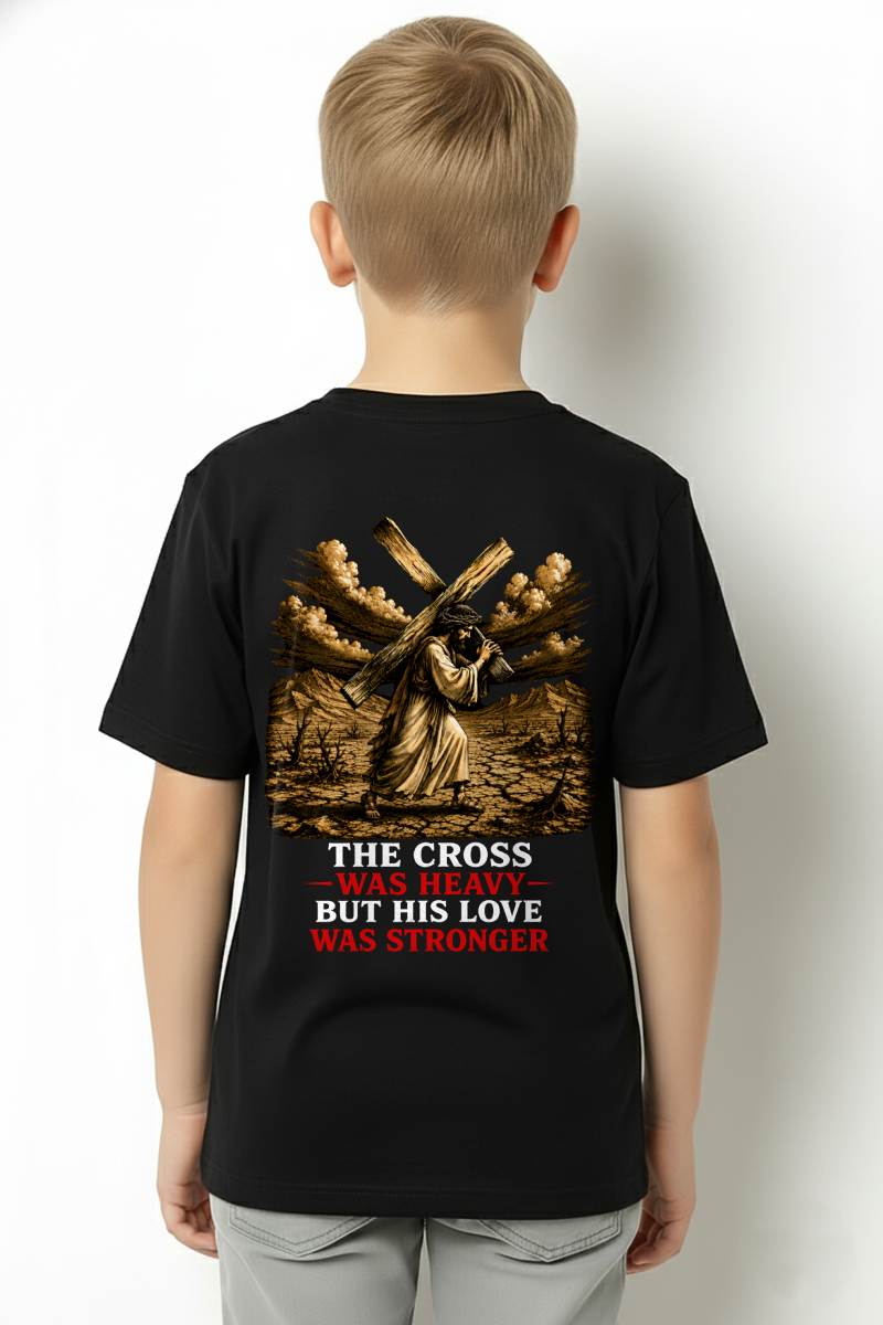 Christian T-Shirt His love was stronger - For Men - Virgo00 (SKU2608-42)