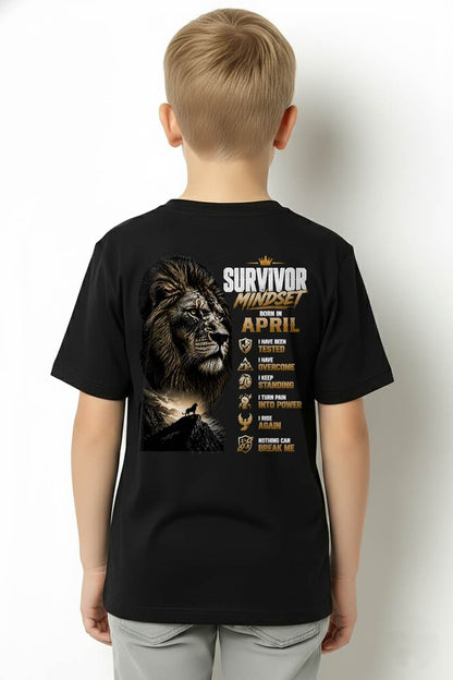 APRIL SHIRT Survivor Mindset - For Men - Virgo04 (SKU2608-659-04)