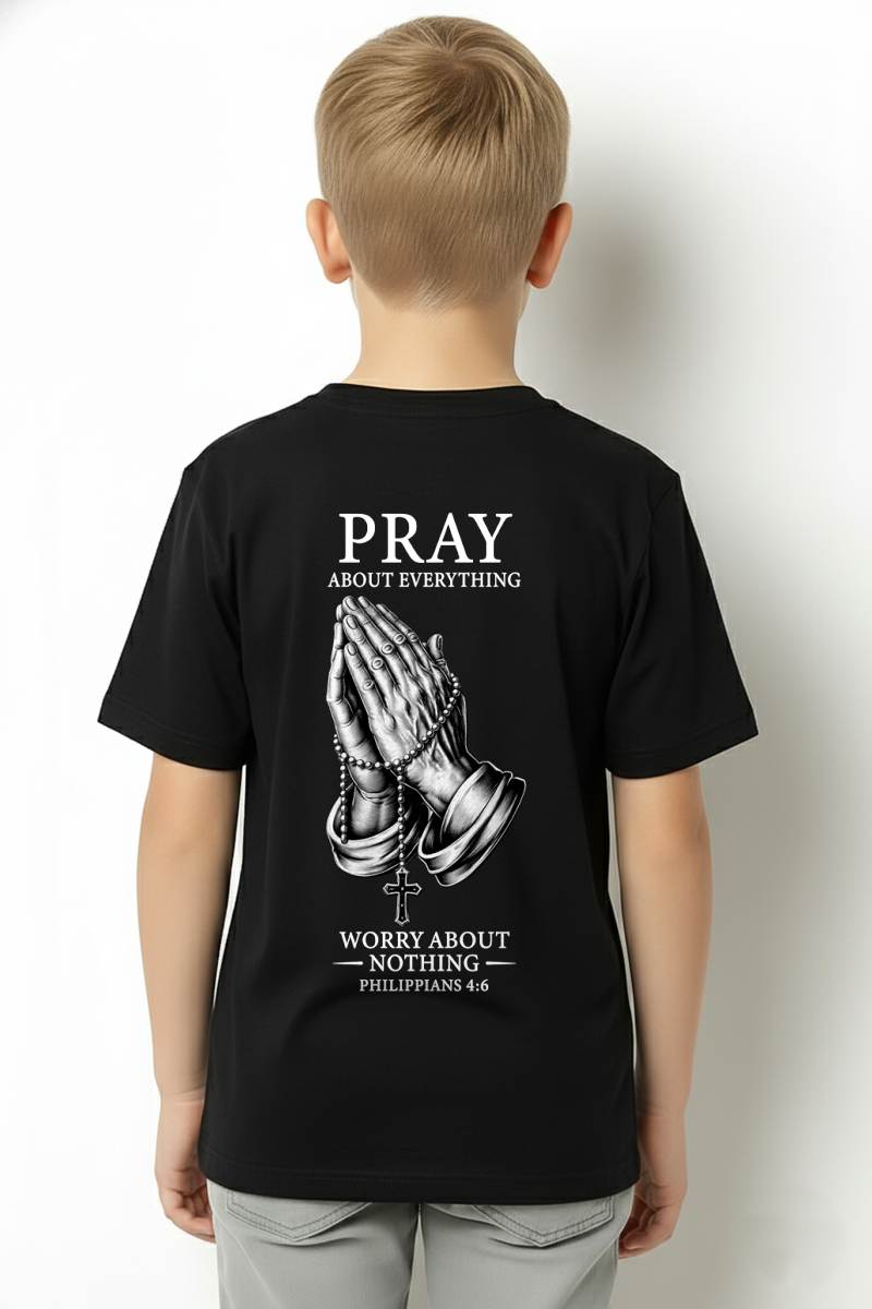 Christian T-Shirt Pray About Everything - For Men - Virgo00 (SKU2607-335)