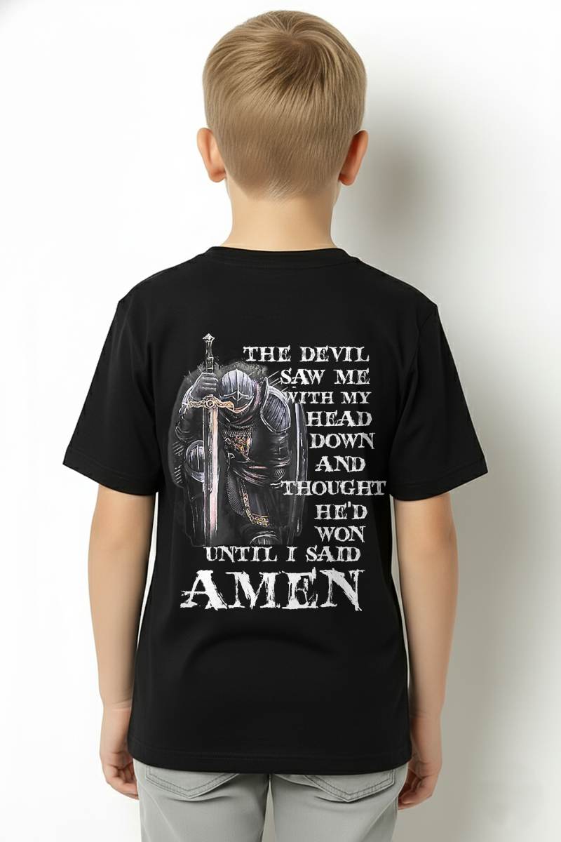 The Devil Saw Me with My Head Down and Thought He'd Won Mens T-Shirt- For Men - Virgo00 (SKU2807-NI-09)