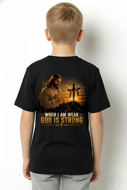 CHRISTIAN T-SHIRT God is Strong - For Men - Virgo00 (SKU2608-103)