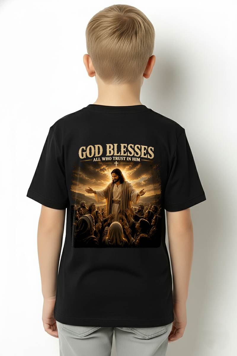 CHRISTIAN T-SHIRT God Blesses - For Men - Virgo00 (SKU2608-105)